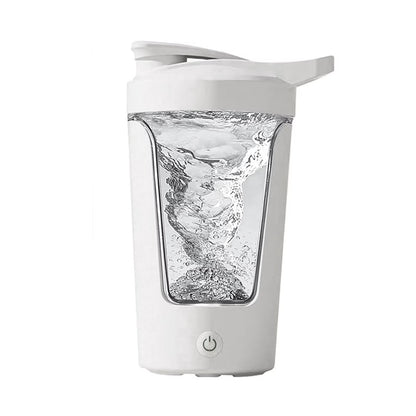 Electric Shaker Bottle for Protein ,Rechargeable Drink Mixer Cup for Coffee Milk Mixing,White